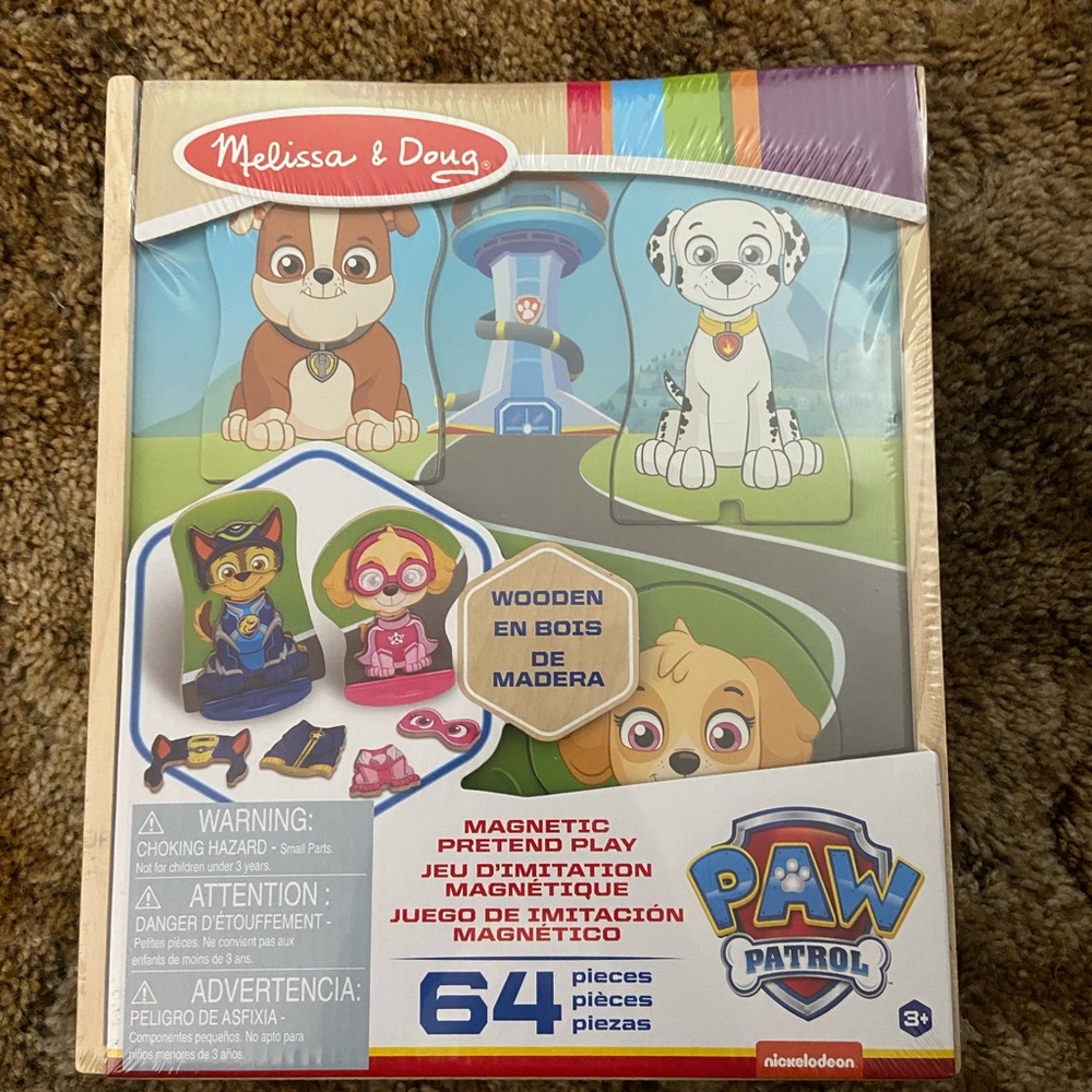Melissa & Doug Paw Patrol Wooden Magnetic Dress-up Figures ~ NEW
